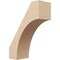 Ekena Millwork 5-inch W x 12-inch D x 16-inch H Westlake Rough Cedar Woodgrain TimberThane Knee Brace, Primed BRCUR05X12X16WTLRCPR - alternate 1